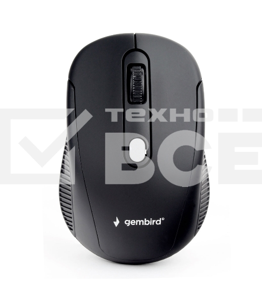 Мышь беспроводная Gembird MUSW-420 черный, 1600 dpi, радиоканал, USB, кнопки - 4