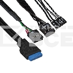 Корпус Minitower ExeGate EX291148RUS BAA-105U2-01-AA500 (mATX, БП AA500 с вент. 8см, 2*USB+2*USB3.0, аудио, черный), фото 1