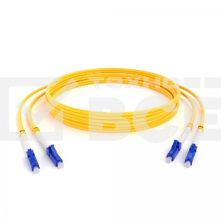 Патч-корд оптический (SM), 9/125 (OS2), LC/UPC-LC/UPC, 3 мм  (Duplex), LSZH, 2 м