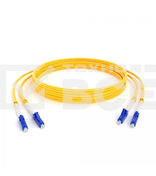 Патч-корд оптический (SM), 9/125 (OS2), LC/UPC-LC/UPC, 3 мм (Duplex), LSZH, 2 м
