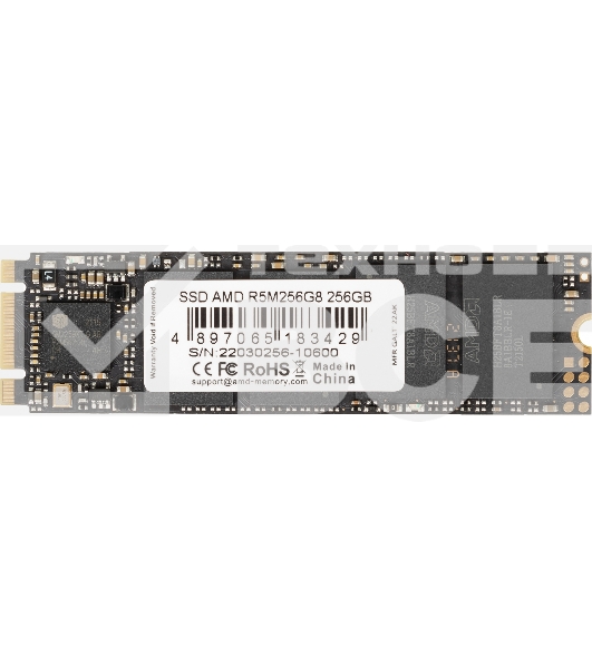 Накопитель SSD AMD Radeon R5M256G8, 256Gb, M.2 2280, SATA III, R/W 555/450