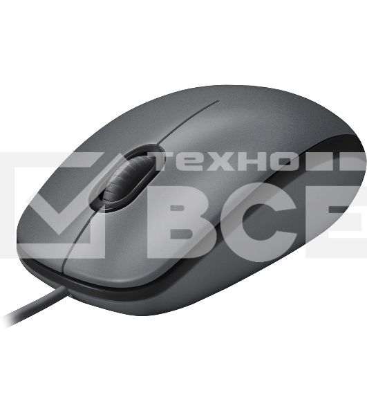 Мышь проводная Logitech M90 черный/серый, 1000 dpi, USB, кнопки - 3