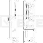 Светильник уличный Gauss Avenue 100W 10000lm 5000K 190-250V IP65 420x160x57мм черный КСС 'Д' LED, фото 1