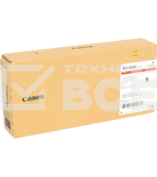Картридж струйный Canon PFI-706 R красный для iPF8400/9400 (6687B001)