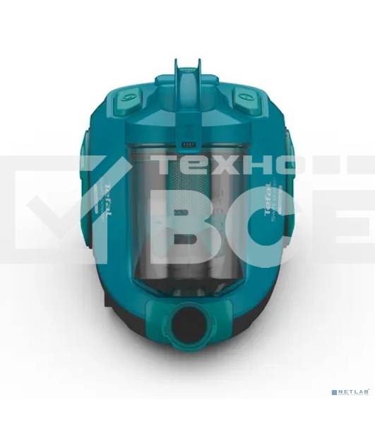 Пылесос Tefal TW2922EA бирюзовый/черный, 750/2100Вт, уборка сухая, пылесборник контейнер 1.5л