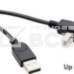 Кабель USB 2.0 на USB-B угол вверх 0,5 м, фото 1