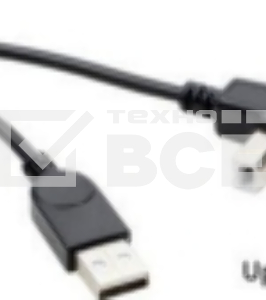 Кабель USB 2.0 на USB-B угол вверх 0,5 м