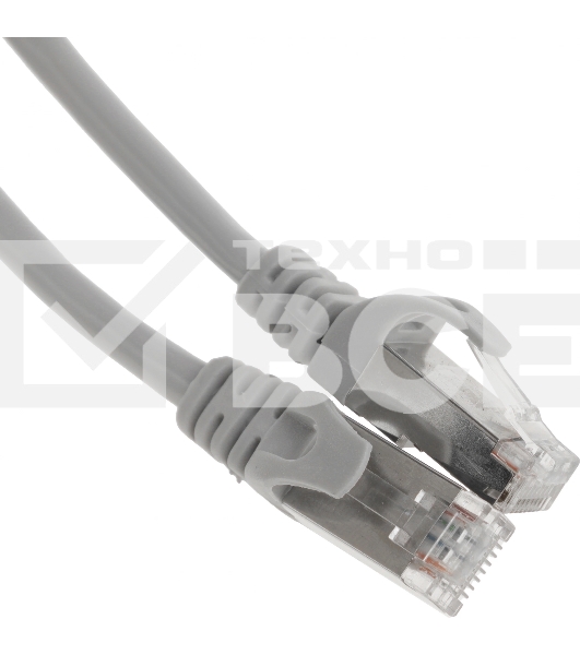 Патч-корд Premier PP6-2M 10000Гбит/с FTP 4 пары cat.6 CCA molded 2м серый RJ-45 (m)-RJ-45 (m)