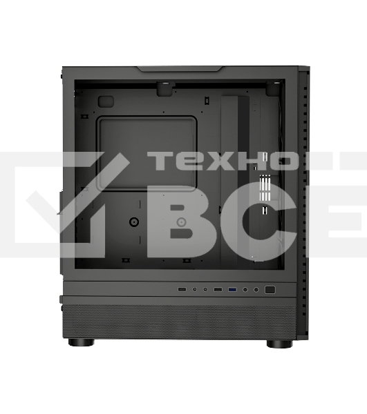 Корпус PCCooler ME200 MESH BK, Midi-Tower, чёрный, 3 x 120 мм