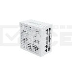 Блок питания SAMA G1000 White (HAT-1000yzB1G), 1000W 80+ Gold (ATX, 3.1, PCIe 5.0, Full modular, 1x24(20+4)pin mesh 550мм, 2xCPU 8(4+4)pin 700мм, 3xPCIe*2 8(6+2)pin 600мм, 1x12VHPWR PCIe 5.1 12+4pin 600W 600мм, 4xSATA*3 450+150+150+150мм, 4xMOLEX4pin*3 450+150+150+150мм, Active, 140x140мм, 150x150x86mm, APFC, OVP, UVP, SCP, OCP, OTP, OPP, SIP, white), фото4