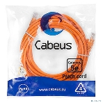Патч-корд Cabeus, кат. 5е, неэкр., U/UTP, RJ45/RJ45, LSZH, AWG24 5м, оранжевый, фото 1