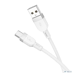 Дата-кабель USB 3.0A 60W для Type-C Type-C Hoco X109 силикон 1м (White), фото4