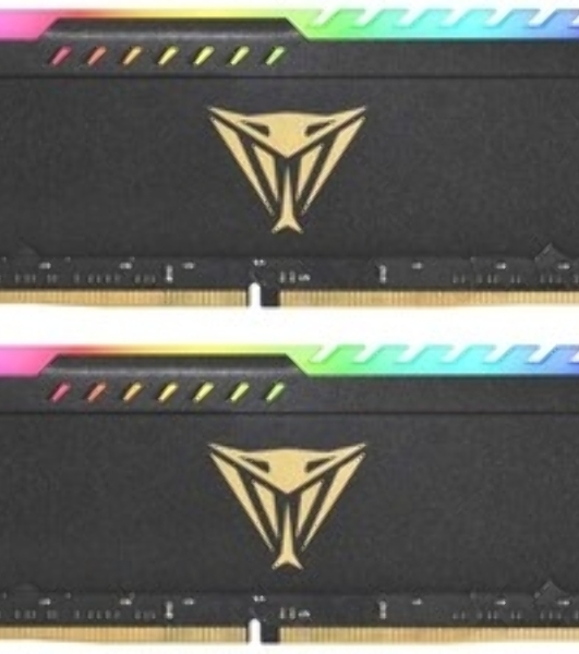 Оперативная память Patriot Viper Steel, DDR4, 16GB (1x16 GB), 3200 MHz, CL16, DIMM, радиатор, черный
