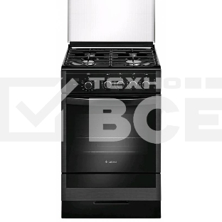 Плита газовая Gefest ПГ 5300-03 0046 черный, конфорок 4 шт, духовка 52 л, 50 см x 85 см x 58.5 см