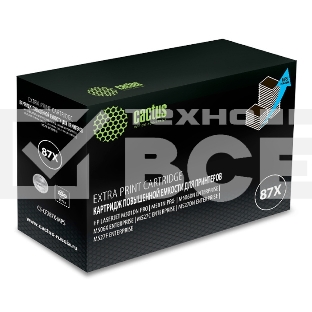 Картридж лазерный Cactus CS-CF287X-MPS черный (24000 стр.) для HP LJ M506dn/ M506n/ M506x