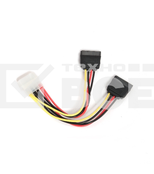 Кабель Cablexpert Кабель питания SATA CC-SATA-PSY-0.3M, 30см, molex 4pin/2x sata15pin, на 2 устр., пакет