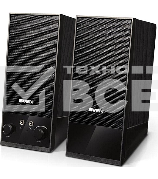 Акустическая система Sven SPS-604 2.0 черный 4Вт
