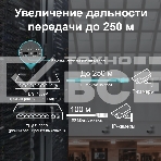 Коммутатор 9-port 10/100Mbps unmanaged switch with 8 PoE+ ports, compliant with 802.3af/at PoE, 65W PoE budget, support 250m Extend Mode, Priority mode and Isolation mode, desktop mount, plug and play., фото9