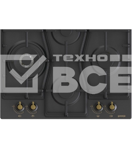 Газовая варочная поверхность Gorenje GW6D42CLB черный