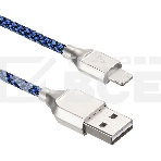 Кабель USB ACD-Titan Lightning ~ USB-A Нейлон, 1м, сине-черный (ACD-U927-P5L), фото2