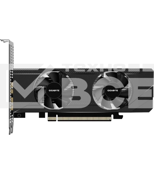 Видеокарта Gigabyte PCI-E 4.0 GV-R64D6-4GL AMD Radeon RX 6400 4096Mb 64 GDDR6 2039/16000 HDMIx1 DPx1 HDCP Ret low profile