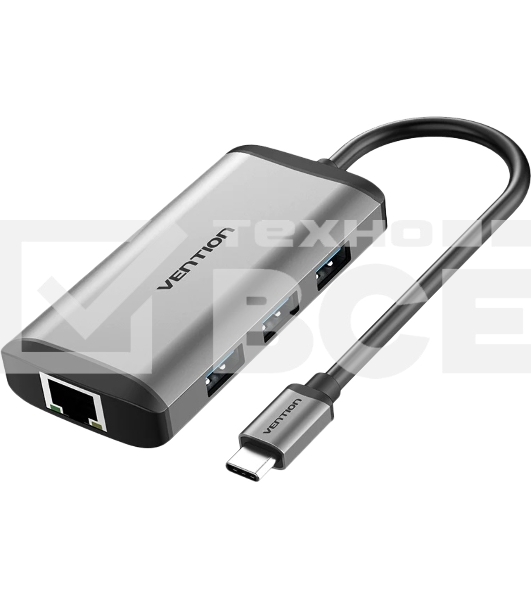 Мультифункциональный хаб Vention USB Type C 6 в 1 (CNCHB)
