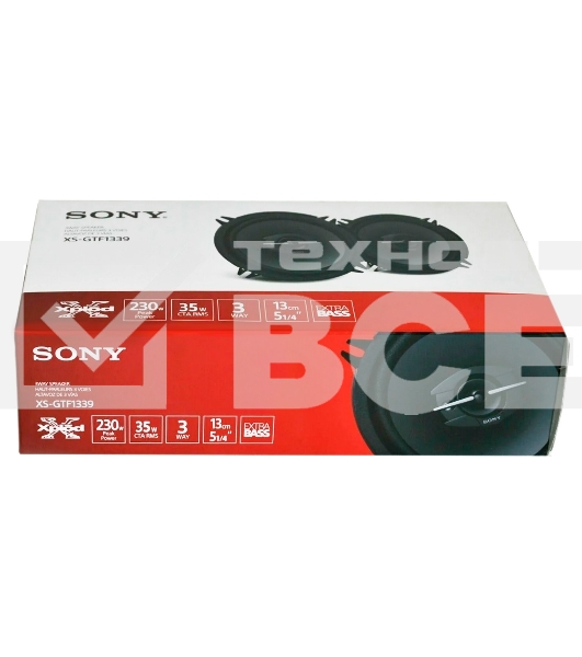 Колонки автомобильные Sony XS-GTF1339 (без решетки) 230Вт 89дБ 13см (5дюйм) (ком.:2кол.) коаксиальные трехполосные