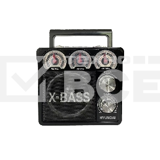 Радиоприемник настольный Hyundai H-SRS104 черный USB SD/microSD