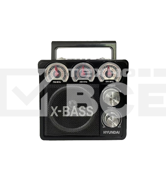 Радиоприемник настольный Hyundai H-SRS104 черный USB SD/microSD