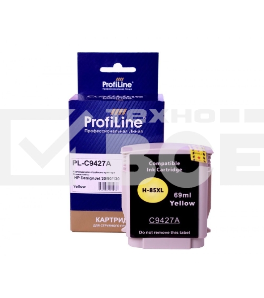 Струйный картридж PL-C9427A (№85) для принтеров HP DesignJet 30/90/130 с чернилами Yellow ProfiLine