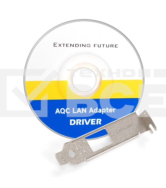 Сетевой адаптер ExeGate EXE-107S (PCI-E x4 v3.0, 1xRJ45, UTP 100Mbps/1000Mbps/2.5Gbps/10Gbps Marvell AQC107S)