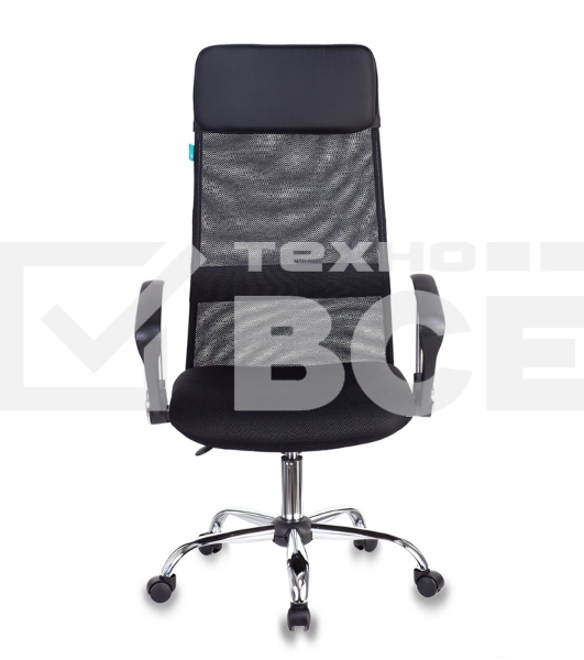 Кресло руководителя Бюрократ KB-6N/SL/B/TW-11 TW-01 TW-11 черный, сетка, крестовина хром