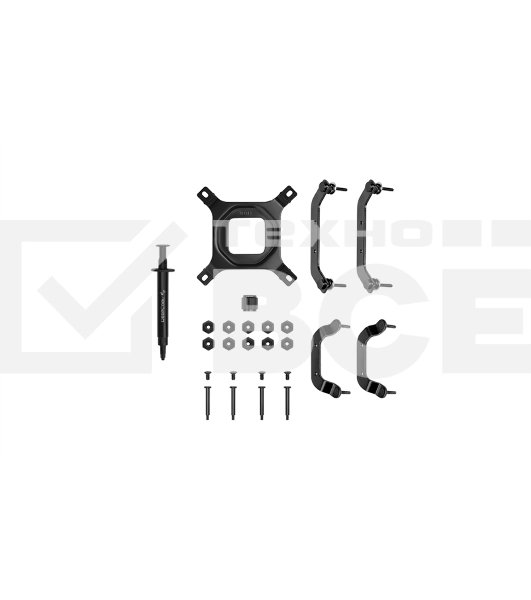 Кулер для процессора DEEPCOOL AN400 черный, 92 мм, алюминий/медь, 2950 об/мин, 23.2 дБ, 4 pin, 150 Вт, 52.5 мм
