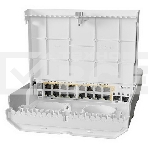 Коммутатор MikroTik Cloud Router Switch 318-16P-2S+OUT with 800MHz CPU, 256MB RAM, 16x Gigabit LAN with PoE-out, 2xSFP+ cages, RouterOS L5 or SwitchOS (dual boot), outdoor enclosure, mounting kit (power supply N, фото5