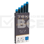 Картридж Parker Quink Z11 (CW1950383) синие чернила смывающиеся для ручек перьевых (5шт), фото2