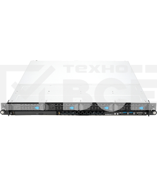 Платформа Asus RS300-E11-RS4 1U, LGA1200, 4xDDR4, 4x3.5 (1xSFF8643, 2xOcuLink on the backplane,), DVDRW, 2x1GbE, 1xM.2 SATA/PCIE 2280, optional ASMB10-iKVM, HDMI (from CPU), 2x450W