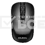 Мышь беспроводная SVEN RX-380W серый металлик, 1600 dpi, радиоканал, USB, кнопки - 4, фото4