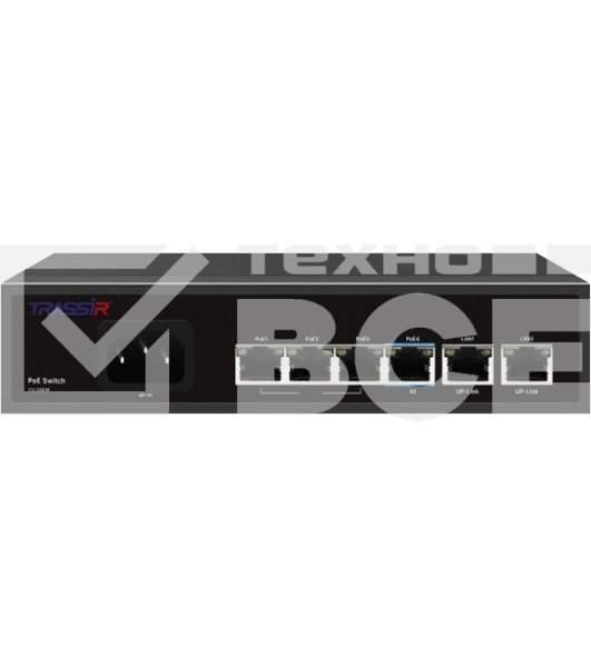 Коммутатор Trassir TR-NS1206-65-4PoE