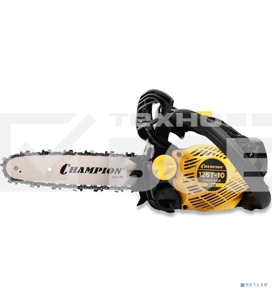 Бензопила CHAMPION 126T-10 { 1,15кВт 25см? 2,4кг }
