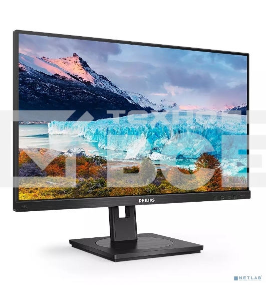Монитор 23.8' PHILIPS 243S1/00 Black с поворотом экрана (IPS, 1920x1080, 75Hz, 4 ms, 178°/178°, 250 cd/m, 50M:1