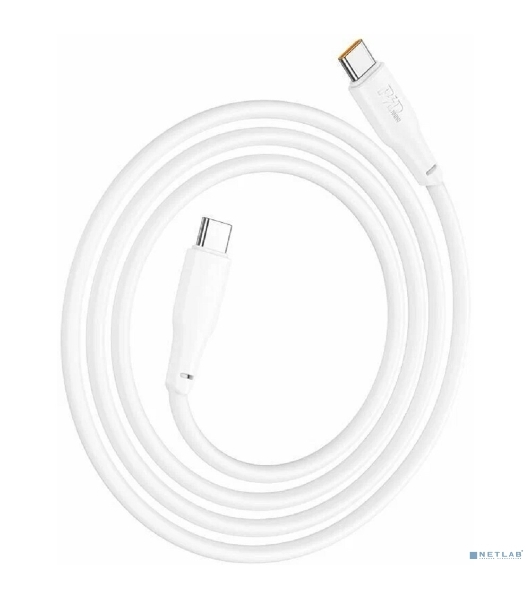 Кабель USB2.0 Hoco Type-C/Type-C, 5А, 100Вт, X96, 1м, белый, коробка