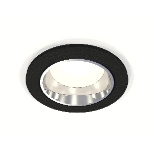 Комплект встраиваемого светильника Ambrella light XC6513003 SBK/PSL черный песок/серебро полированное MR16 GU5.3 (C6513, N6112)
