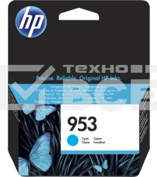 Картридж струйный HP 953 F6U12AE голубой для HP OJP 8710/8715/8720/8730/8210/8725 (630 стр.)