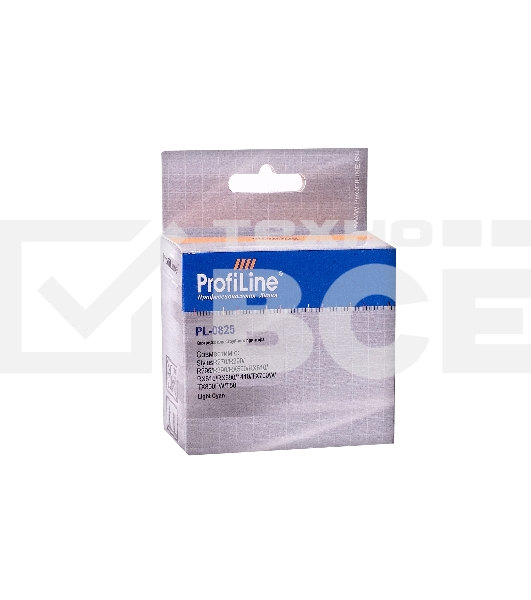 Картридж струйный PL-0825 для принтеров Epson StylusR270/R290/R295/R390/RX590/RX610/RX615/RX690/1410/TX700W/TX800FW/T50 Light Cyan водн ProfiLine