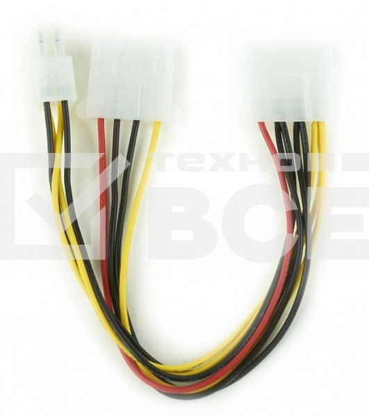 Разветвитель питания Cablexpert CC-PSU-4, Molex->Molex + ATX 4 пин