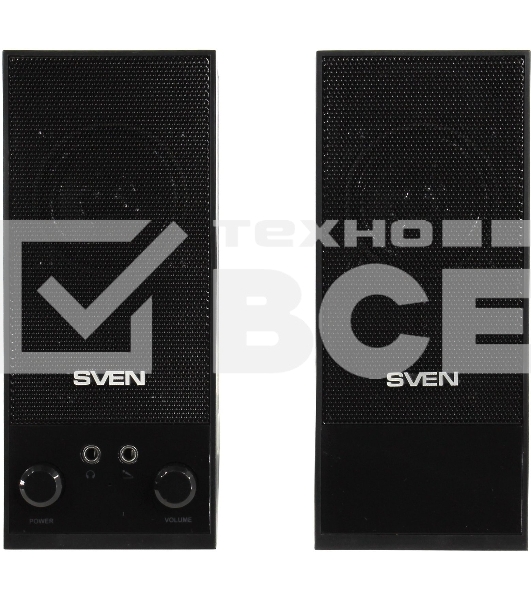 Акустическая система Sven SPS-604 2.0 черный 4Вт
