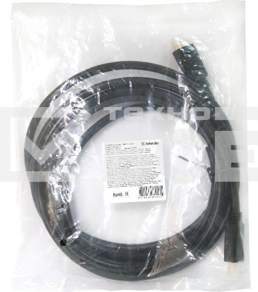 Кабель Defender HDMI-10 (ver. 1.4) HDMI(M)-HDMI(M), 3м, PolyBag