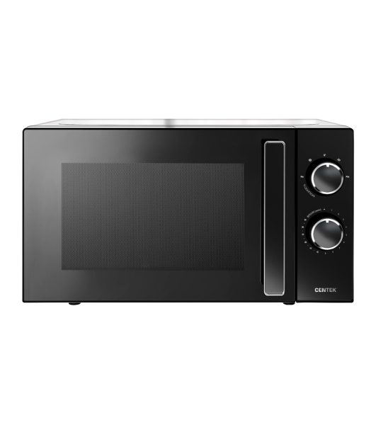 Микроволновая печь Centek CT-1560 черный, 20 л, 700 Вт, переключатели - поворотный механизм