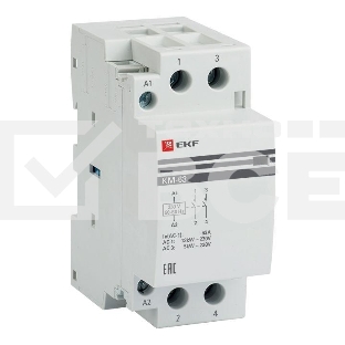 Контактор модульный EKF km-2-63-20 КМ 63А 2NO (2 мод.) PROxima