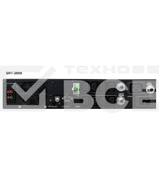 Источник бесперебойного питания Powercom Smart King RT SRT-2000A LCD 1800Вт 2000ВА черный